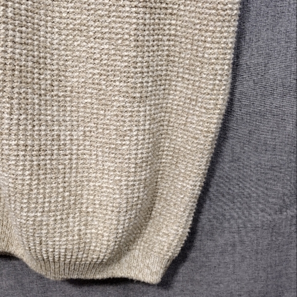 Eddie Bauer Button Front Sweater Vest Mens XL Cream Boho Retro 90s Y2K Casual - Picture 3 of 7